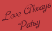 Love Always Patsy signature